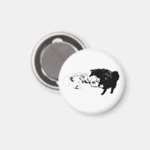 Aktive Pause, Kunstmagnet Magnet (Vorderseite/Rückseite)
