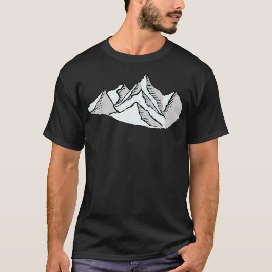 Aktive Schneeberge T-Shirt (Vorderseite)