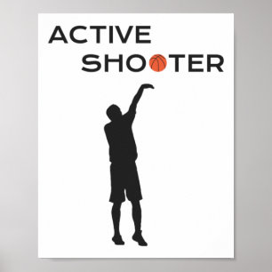 Aktive Shooter Basketball Basketball Basketball Ba Poster