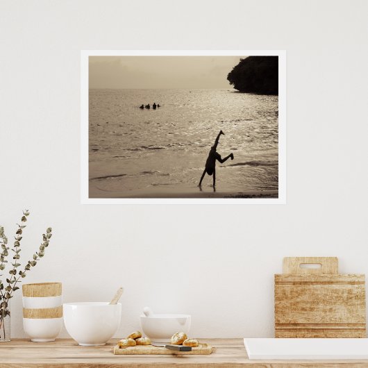 aktive Silhouette Poster (Küche)