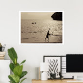 aktive Silhouette Poster (Heimbüro)
