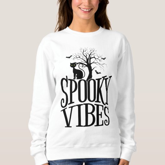 Aktive Spooky Vibes, Halloween-Frauen Sweatshirt (Vorderseite)