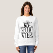 Aktive Spooky Vibes, Halloween-Frauen Sweatshirt (Vorne ganz)
