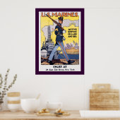 Aktiver Dienst an Land und auf See Poster (Küche)