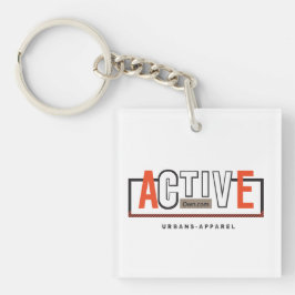 Aktiver Modus Ein – Stay Fit Stay Moving Design Schlüsselanhänger