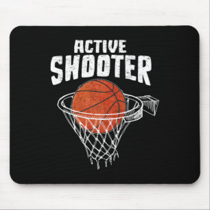 Aktiver Shooter Bysketbyll Liebhaber Männer Frauen Mousepad