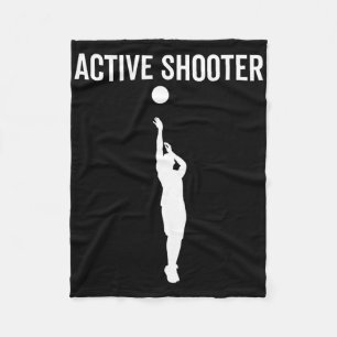 Aktiver Shooter Bysketbyll Spaß Sport Lover Spaß 1 Fleecedecke