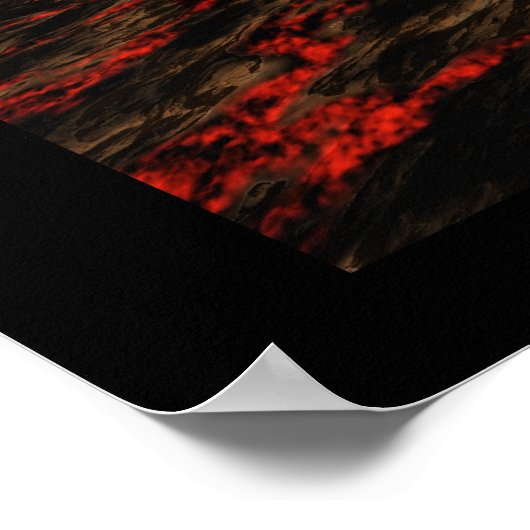 AKTIVER VOLCANO DRUCKEN POSTER (Ecke)