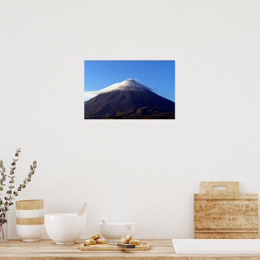 aktiver Vulkan Poster (Küche)