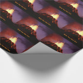 Aktiver Vulkan - Schreiben Sie Ihren eigenen Text Geschenkpapier (Ecke)