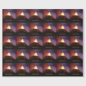 Aktiver Vulkan - Schreiben Sie Ihren eigenen Text Geschenkpapier (Flach)