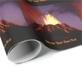 Aktiver Vulkan - Schreiben Sie Ihren eigenen Text Geschenkpapier (Rolleneckpunkt)