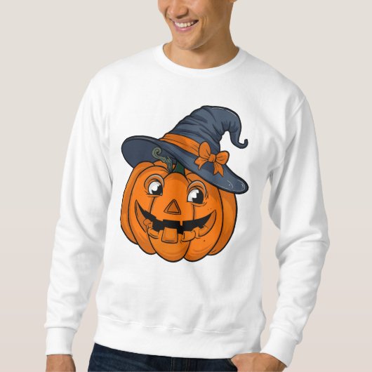 Aktives Halloween Pumpkin Men's Sweatshirt (Vorderseite)