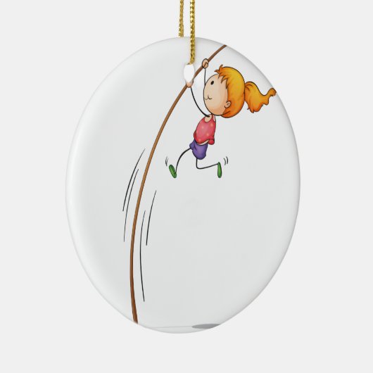 Aktives Kind Keramikornament (Rechts)