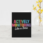 Aktives Monitoring wie ein Boss Staat Testteam Karte (Gelbe Blume)