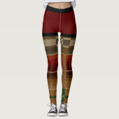 AKTIVEWEAR LEGGINGS - "RED SALSA" (Vorderseite)