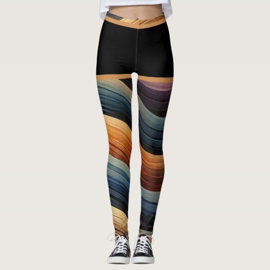 AKTIVEWEAR LEGGINGS - "SCHWARZE KURZE" (Vorderseite)