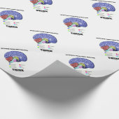 Aktivieren Sie Ihre graue Angelegenheit denkt Geschenkpapier (Ecke)