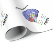 Aktivieren Sie Ihre graue Angelegenheit denkt Geschenkpapier (Rolleneckpunkt)