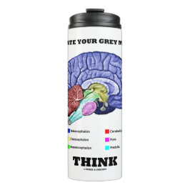 Aktivieren Sie Ihre graue Materie denken anatomisc Thermosbecher
