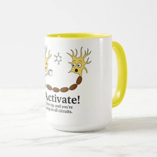 AKTIVIEREN! TASSE (VorderseiteRechts)