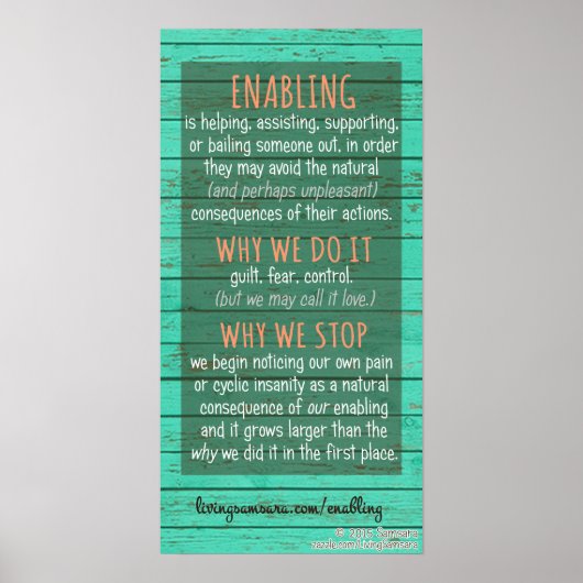 Aktivieren von Definition, warum tun, warum aufhör Poster (Vorne)