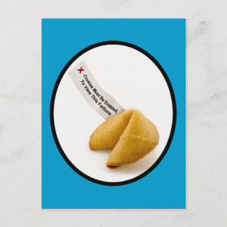 Aktivieren von Glückscookies Postkarte