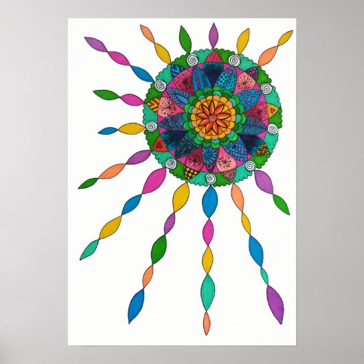 Aktivieren von Joy Healing Mandala Poster (Vorne)