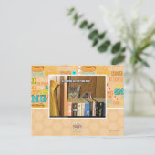 Aktivierende geheime Raum-Tür Postkarte (Stehend Vorderseite)