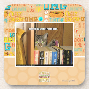 Aktivierende geheime Raum-Tür Untersetzer