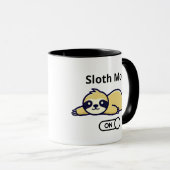 Aktivierte Tasse im Low-Mode-Modus - Funny Sloth C (VorderseiteRechts)