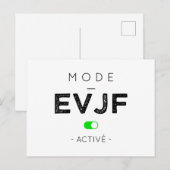 Aktivierter EVJF-Modus Postkarte (Vorne/Hinten)
