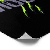 Aktivierter Modus der Bestie auf der sonnigen Fitn Poster (Ecke)