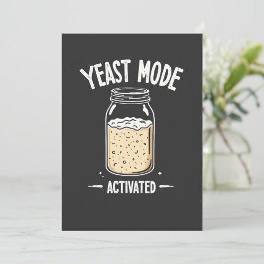 Aktiviertes Backen im Hefemodus Koch Einladung (Stehend Vorderseite)