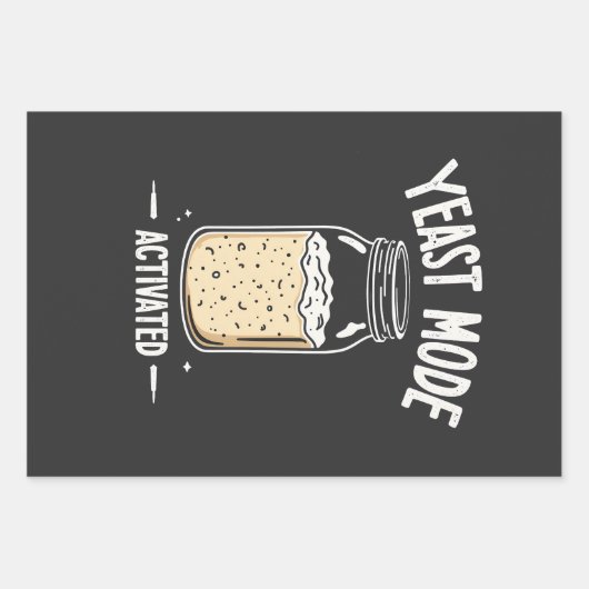 Aktiviertes Backen im Hefemodus Koch Geschenkpapier Set (Vorderseite)