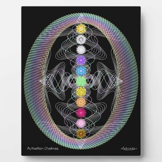 Aktivierung Chakras Fotoplatte (Vorderseite)