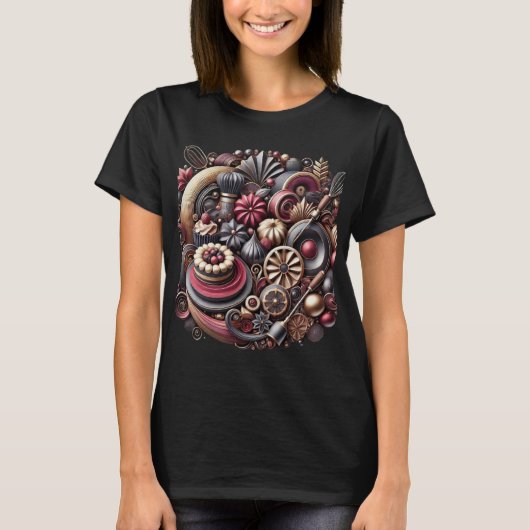 Aktivierung des Kuchenbossmodus - Bäcker T-Shirt (Vorderseite)