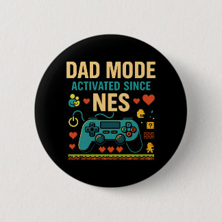 Aktivierung des Vater-Modus NES Retro Gamer Art Button