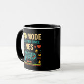Aktivierung des Vater-Modus NES Retro Gamer Art Tasse (Vorderseite Links)