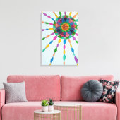 Aktivierung von Joy Healing Mandala Leinwand Druck (Insitu (Wohnzimmer))