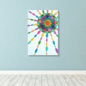 Aktivierung von Joy Healing Mandala Leinwand Druck (Insitu (Holzboden))