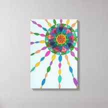Aktivierung von Joy Healing Mandala Leinwand Druck