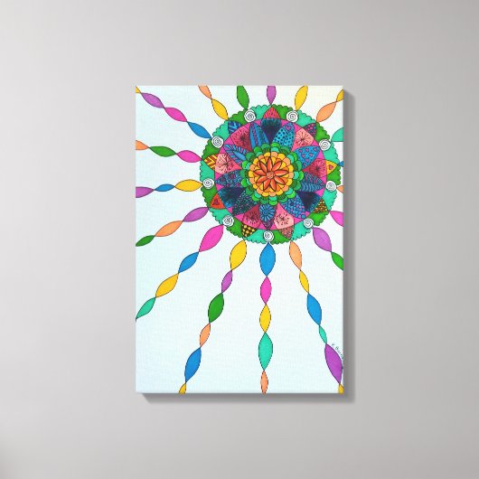 Aktivierung von Joy Healing Mandala Leinwand Druck (Vorderseite)