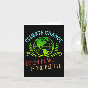 Aktivist des Klimawandels Gift Earth Day Vintag St Karte