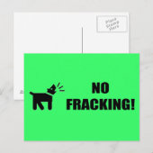 Aktivistungshund: Kein Fracking Postkarte (Vorne/Hinten)