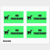 Aktivistungshund: Kein Fracking Rechteckiger Aufkleber (Blatt)