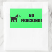 Aktivistungshund: Kein Fracking Rechteckiger Aufkleber (Tasche)