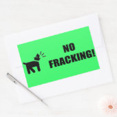 Aktivistungshund: Kein Fracking Rechteckiger Aufkleber (Umschlag)