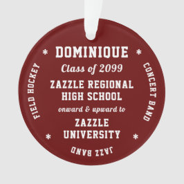 Aktivitäten & Schulen Abschluss Ornament