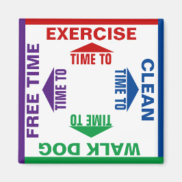 Aktivitäten und Entscheidungen individuell gestalt Magnet